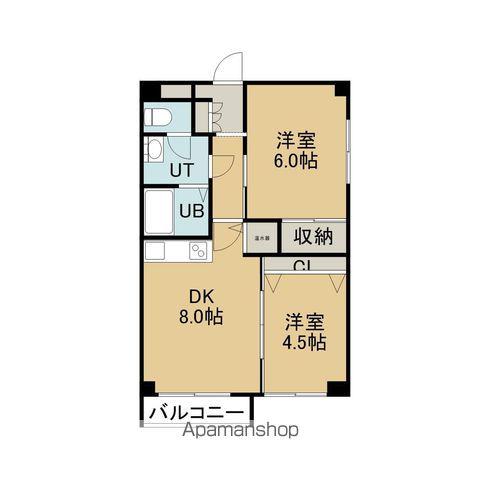 メゾン・ド・K(2DK/2階)の間取り写真