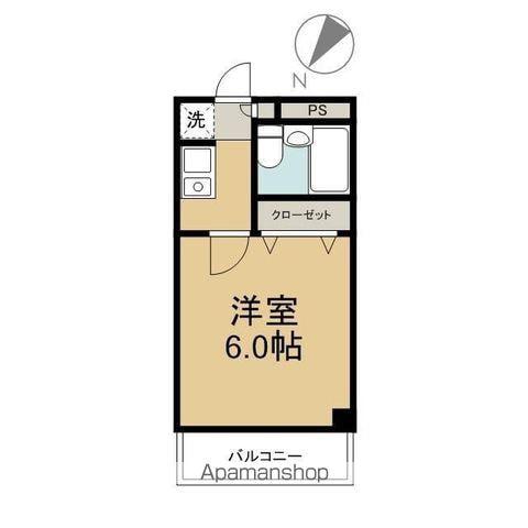 DAISONIX SHINURAYASU(1K/2階)の間取り写真