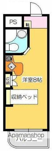 ラ・パルフェ・ド・コゼット(ワンルーム/1階)の間取り写真