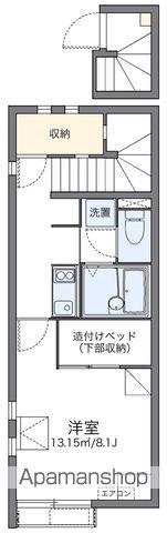 レオネクストヴェルテラス(1K/2階)の間取り写真
