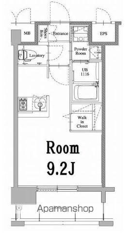 エンクレスト天神LARK(ワンルーム/7階)の間取り写真