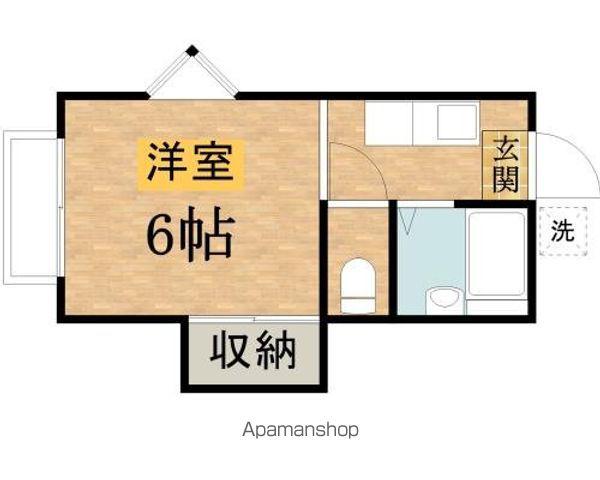 コートアビ高幡(1K/2階)の間取り写真