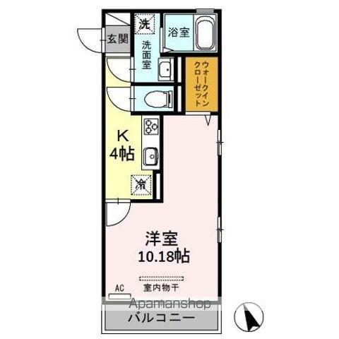 グレイススクエア(1K/3階)の間取り写真