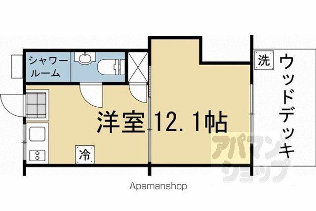 太陽マンション(ワンルーム/1階)の間取り写真