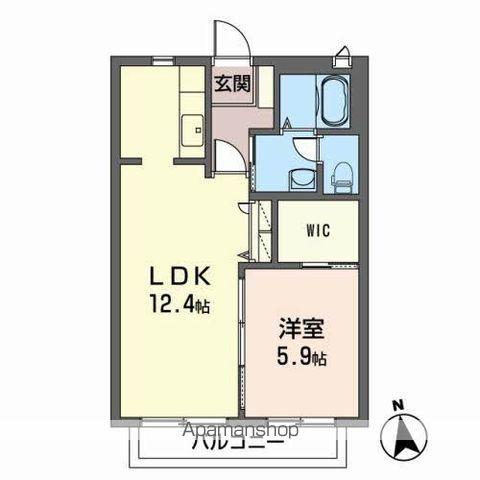 シャーメゾン・アゼリアⅡ(1LDK/1階)の間取り写真