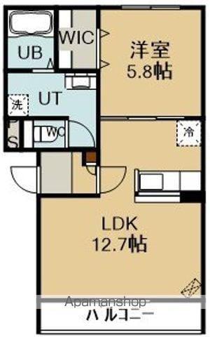 MIRACOSTA(1LDK/4階)の間取り写真