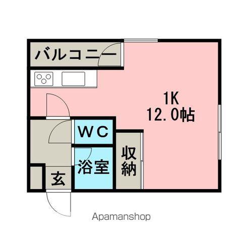 クレアコートひばりが丘(1K/2階)の間取り写真