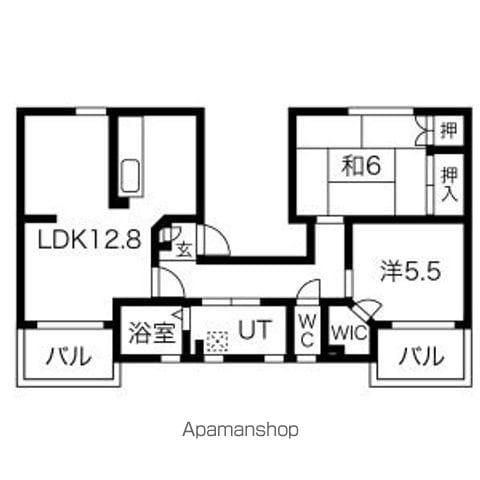 ファティリティ稲沢2号棟(2LDK/4階)の間取り写真