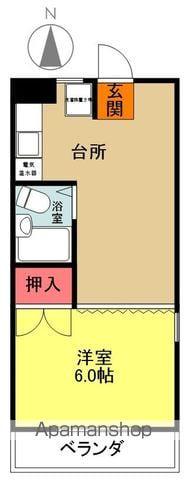 CASA DELLA LUNA(1DK/2階)の間取り写真