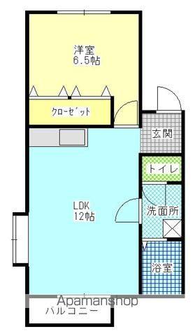 サンクレスト(1LDK/2階)の間取り写真