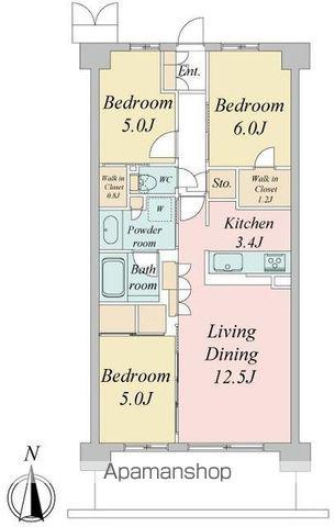 トラープランド蒼麗館(3LDK/2階)の間取り写真
