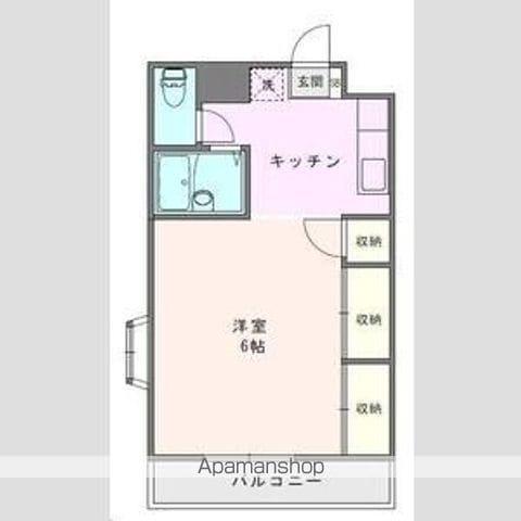 グランデュール麻衣Ⅲ(1K/1階)の間取り写真