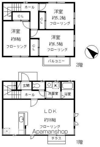 シオン瀬田(3LDK)の間取り写真
