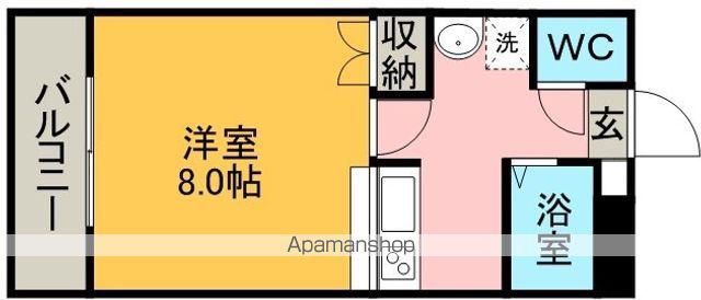 アミューズ鴨池(1K/3階)の間取り写真