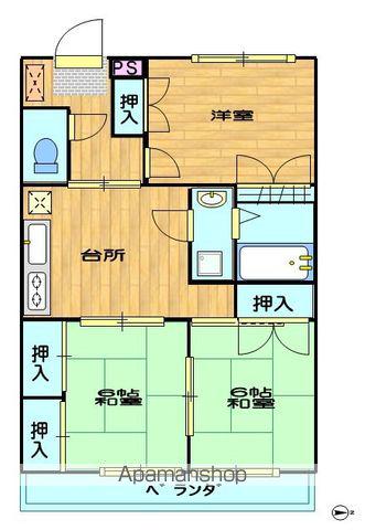 ヴィラカンガコウ(3LDK/3階)の間取り写真