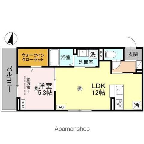 ボヌールメゾンKASUGAII(1LDK/2階)の間取り写真