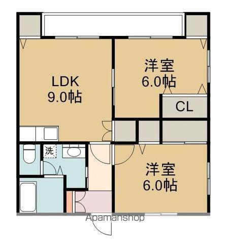 エトワール彩(2LDK/2階)の間取り写真