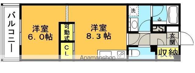 ルネッサンス21千早(1DK/3階)の間取り写真