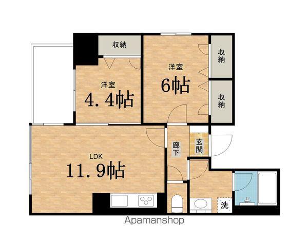シャーメゾンステージ日野(2LDK/9階)の間取り写真