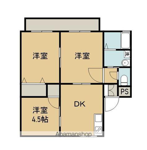 ハーモネート豊中B(3DK/1階)の間取り写真