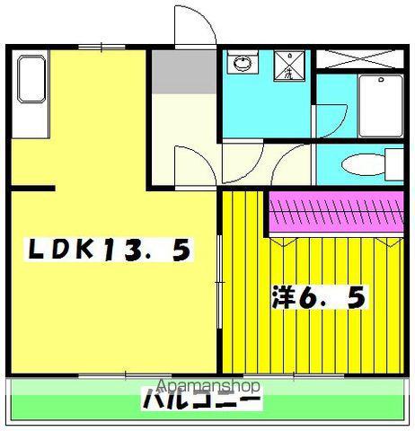 キュアプレイス吉野中央(1LDK/2階)の間取り写真