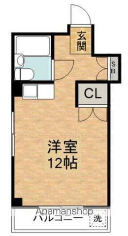 第2ビラ京松丸ビル(ワンルーム/2階)の間取り写真