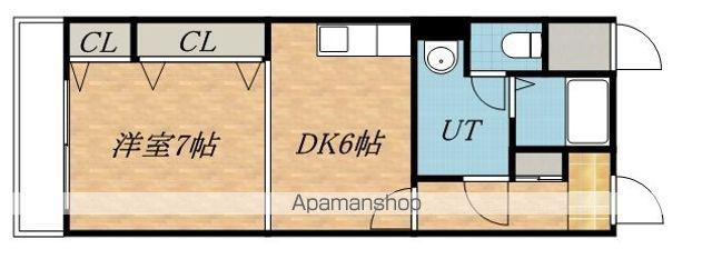 セザール麻生(1DK/1階)の間取り写真