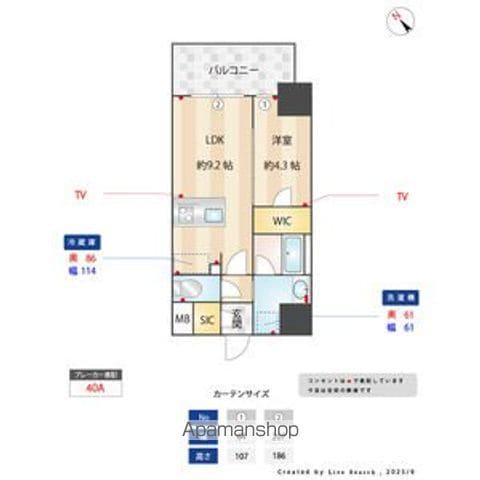 SーRESIDENCE金山EPURE12月契約限定(1LDK/8階)の間取り写真