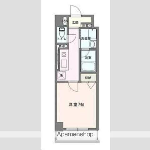 DIAMOND MOON(1K/9階)の間取り写真