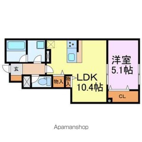 SAKYO6(1LDK/1階)の間取り写真
