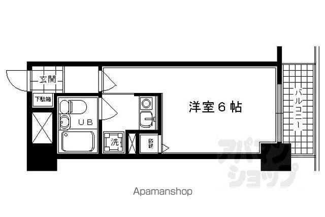 エスリード四条河原町(1K/5階)の間取り写真