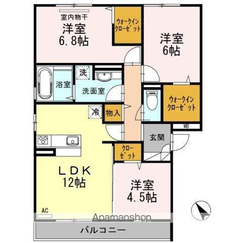コンフォール(3LDK/3階)の間取り写真