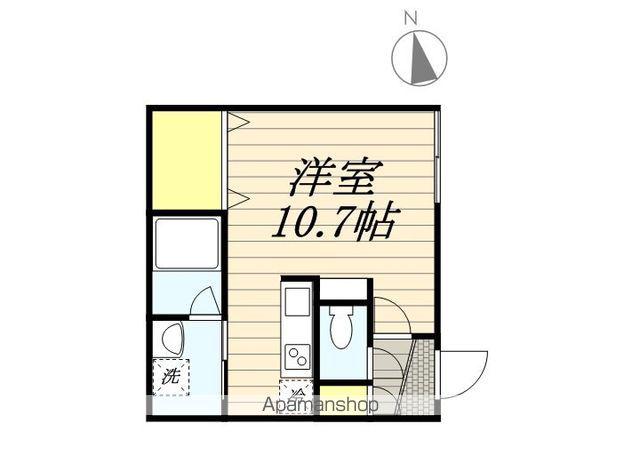 NEW WORLD Ⅲ(1K/2階)の間取り写真