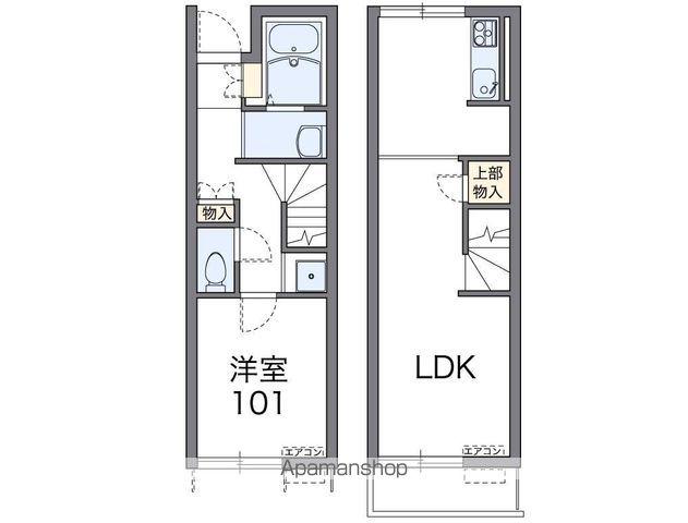 レオネクスト桃の木(1LDK/1階)の間取り写真