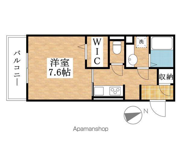 ウィング・マレ(ワンルーム/3階)の間取り写真