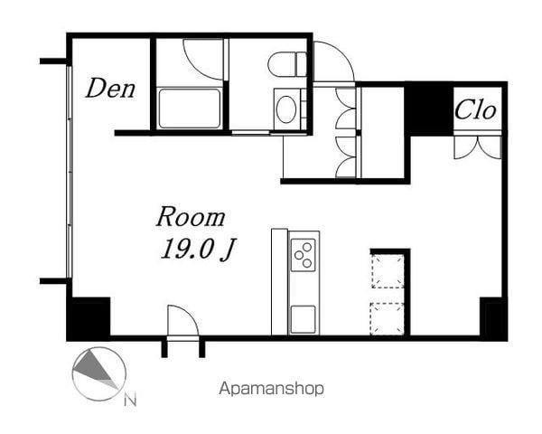 コレクション名駅III(ワンルーム/6階)の間取り写真