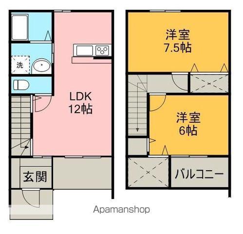 セレーノ本郷(2LDK/1階)の間取り写真