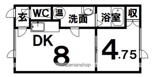 フェリス(1LDK/2階)の間取り写真