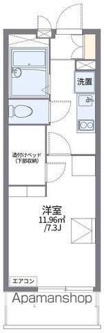 レオパレスカーサフルーレ(1K/2階)の間取り写真