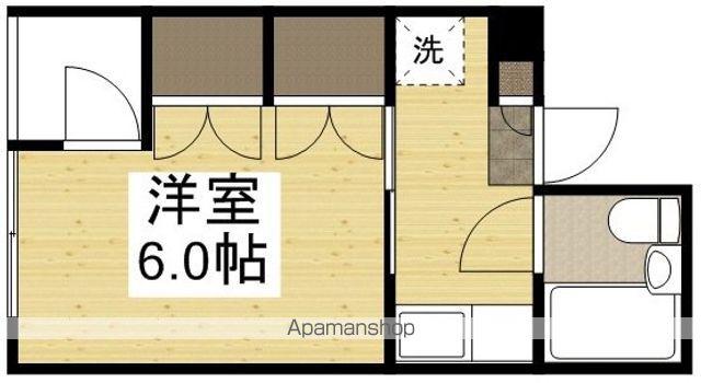 LA VILLA(1K/1階)の間取り写真