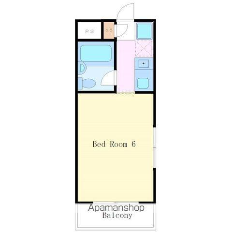 NCレジデンス三軒茶屋(ワンルーム/1階)の間取り写真