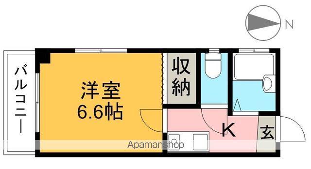 ロフト・ハウス・マツオカ(1K/2階)の間取り写真