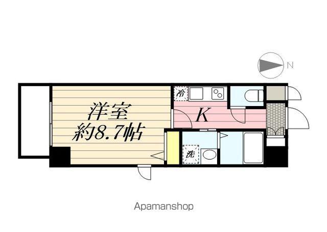 HF丸の内レジデンス(1K/3階)の間取り写真