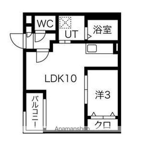 JACK KASADERA 2(1LDK/3階)の間取り写真