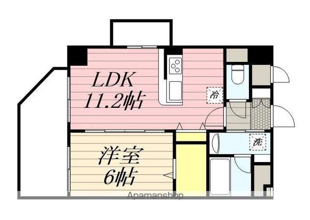 BLANC LIRIO(1LDK/4階)の間取り写真