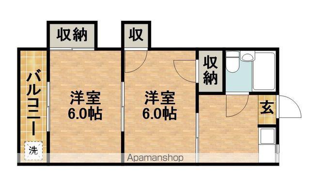 紅ビル21(2K/1階)の間取り写真