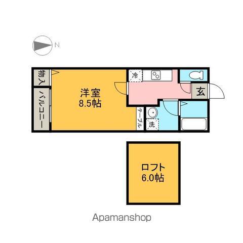 リエス浄心(1K/1階)の間取り写真