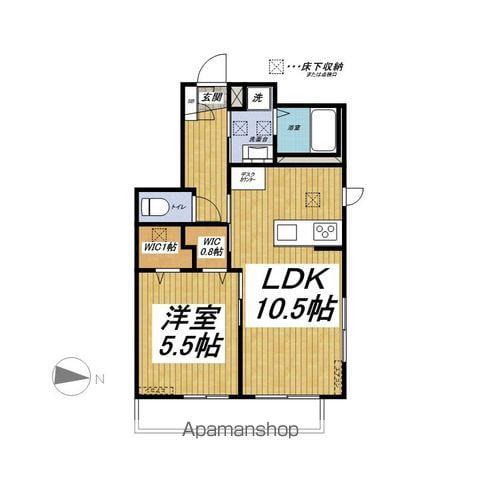 LA VERITE(1LDK/1階)の間取り写真