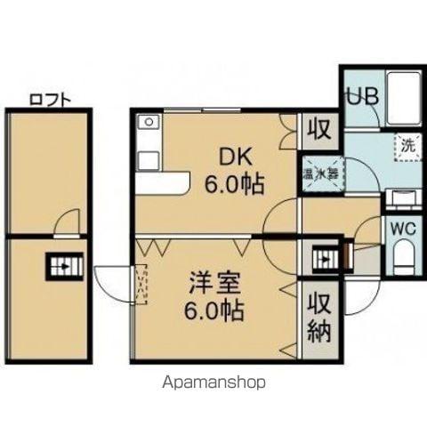 リージャストマンションむさし野(1DK/2階)の間取り写真