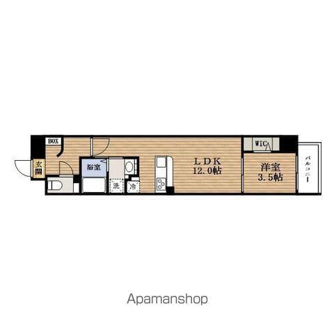 LA・FORME槍屋町(1LDK/11階)の間取り写真